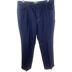 VTG Haband's Fit Forever‎ Men's Blue Jeans Hi Rise Adjustable Waist Slacks 40x31